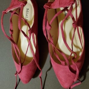 Milan Lady gladiator strap ballet flats.